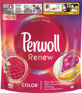 Perwoll pracie kapsuly Renew & Care Caps Color 32 praní