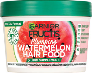 Garnier Fructis maska Hair Food Watermelon 3v1 na jemné vlasy bez objemu 400 ml