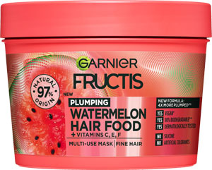 Garnier Fructis maska Hair Food Watermelon 3v1 na jemné vlasy bez objemu 400 ml