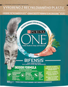 Purina krmivo pre mačky One Indoor s morkou 800 g