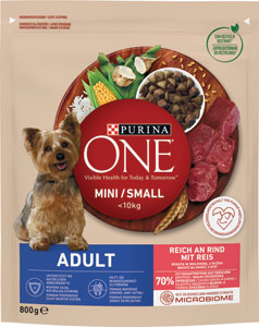 ONE granule Mini Dog Adult hovädzie s ryžou 800 g