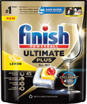 Finish Ultimate Plus All in 1 tablety do umývačky riadu Lemon Sparkle 45 ks - Jar Platinum tablety do umývačky riadu Citrón 20 ks | Teta drogérie eshop