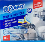 Q-power tablety do umývačky riadu 40 ks - Cif Premium tablety do umývačky Regular 34 ks | Teta drogérie eshop