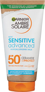 Garnier Ambre Solaire opaľovacie mlieko Sensitive Advanced SPF 50+ 175 ml