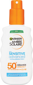 Garnier Ambre Solaire sprej na opaľovanie Sensitive Advanced SPF 50+ 150 ml
