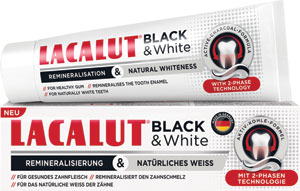 Lacalut zubná pasta Black & White 75 ml