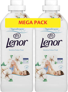 Lenor aviváž Sensitive Cotton 2 x 37 PD, 2 x 925 ml