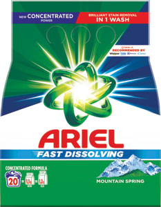 Ariel prášok Mountain Spring 1,1 kg / 20 PD