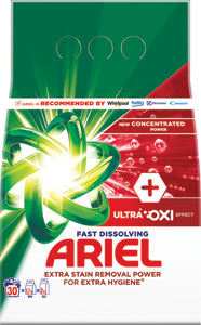 Ariel prášok Ultra Oxi 1,65 kg / 30 PD