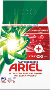 Ariel prášok Ultra Oxi 2,09 kg / 38 PD