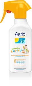 Astrid Sun mlieko na opalovanie v spreji OF 30 pre celú rodinu 270 ml