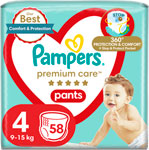 Pampers Premium Pants plienkové nohavičky veľkosť 4 58 ks 9-15 kg - Teta drogérie eshop