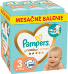 Pampers Premium detské plienky veľkosť 3 200 ks 6-10 kg mesačné balenie - Teta drogérie eshop