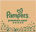 Pampers Premium detské plienky veľkosť 3 200 ks 6-10 kg mesačné balenie