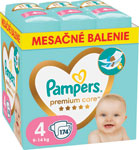 Pampers Premium detské plienky veľkosť 4 174 ks 9-14 kg mesačné balenie - Teta drogérie eshop
