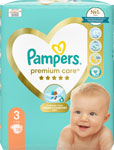 Pampers Premium detské plienky veľkosť 3 78 ks 6-10 kg - Pampers Premium detské plienky veľkosť 4 168 ks mesačné balenie | Teta drogérie eshop