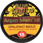 Sun Argan oil opaľovacie maslo SPF 15 s arganovým olejom pre rýchle zhnednutie 200 ml - Teta drogérie eshop