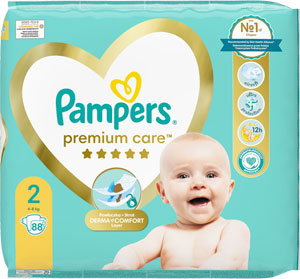 Pampers Premium detské plienky veľkosť 2 88 ks 4-8 kg