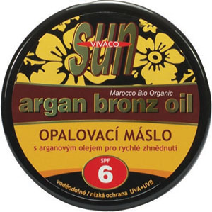 Sun Argan oil opaľovacie maslo SPF 6 s arganovým olejom pre rýchle zhnednutie 200 ml