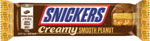 Snickers Creamy mliečna čokoládová tyčinka plnená nugátom, karamelom a praženými arašidami 36,5 g - Teta drogérie eshop