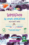 7th Heaven Superfood 24 Hour Hydration pleťová maska na obrúsku Acai 1 ks