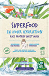 7th Heaven Superfood 24 Hour Hydration pleťová maska na obrúsku Rice Protein 1 ks