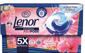 Lenor gélové tablety Peony & Hibiscus 22 PD