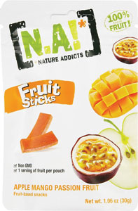 N.A! ovocné tyčinky jablko, mango, marakuja 35 g