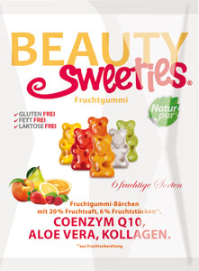 Beauty Sweeties ovocné želé medvedíky 125 g