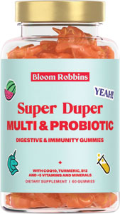 Bloom Robbins gumíky jednorožce Super Duper MULTI & PROBIOTIC 60 ks
