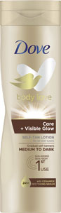 Dove telové mlieko Care&Visible Glow Med-Dark 250 ml