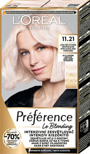 L'Oréal Paris Preférence farba na vlasy Le Blonding 11.21 Ultra svetlá studená perleťová blond