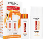L''Oréal Paris Revitalift Clinical Vitamín C duopack, sérum s čistým 12 % vitamínom C a denný anti-UV fluid s veľmi vysokou ochranou s SPF50+ a vitamínom C 30ml + 50 ml - Teta drogérie eshop