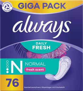 Always intímne vložky Normal Fresh Scent 76 ks