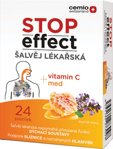 Cemio STOP effect pastilky šalvia lekárska 24 ks