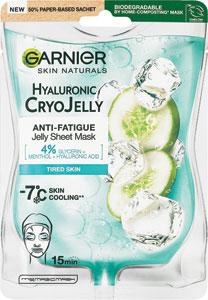 Garnier Cryo Jelly textilná pleťová maska s chladivým efektom -7 °C, 27 g