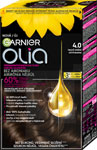 Garnier Olia permanentná farba na vlasy 4.0 Tmavohnedá, 60+60+54 ml - Teta drogérie eshop