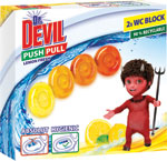Dr.Devil WC blok PushPull Lemon 2 ks - Teta drogérie eshop