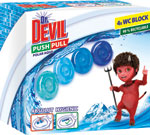 Dr.Devil WC PushPull gél Pollar Aqua 4 ks