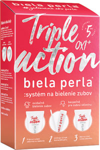 Biela Perla Triple Oxi Action systém na domáce bielenie zubov