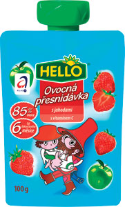 Hello ovocná kapsička s jahodami 100 g