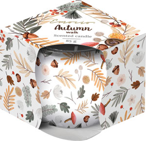 Emocio vonná sviečka Sklo Dekor Autumn Walk 85 g