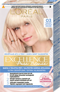 L'Oréal Paris Excellence Créme farba na vlasy 03 Ultra svetlá popolavá blond