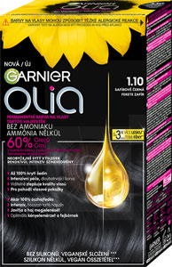 Garnier Olia permanentná farba na vlasy 1.10 Zafírovo čierna, 60+60+54 ml