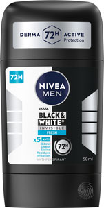 Nivea Men tuhý antiperspirant Black & White Invisible Fresh 50 ml