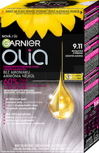 Garnier Olia permanentná farba na vlasy 9.11 Metalická strieborná
