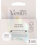 Venus for Pubic Hair & Skin náhradné hlavice 3 ks - Venus Smooth strojček + 5 holiacih hlavíc | Teta drogérie eshop