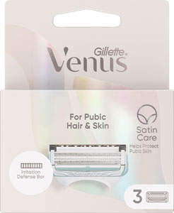 Venus for Pubic Hair & Skin náhradné hlavice 3 ks