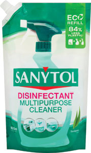Sanytol univerzálny dezinfekčný čistič s vôňou eukalyptu náhradná náplň 1000 ml