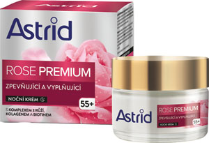 Astrid nočný krém spevňujúci a vyplňujúci 55+ Rose premium 50 ml